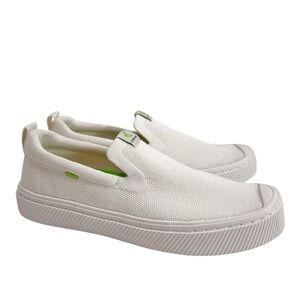 Cariuma IBI Slip-on White Knit Sneaker